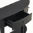 Modern Curved Console Table Sofa Table with 3 drawers and 1 Shelf for Hallway, Entryway, Living Room-581235048