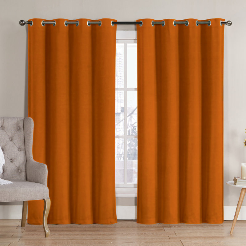 Rideau occultant Neil, L 52 po x L 90 po, Orange
