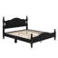 Structure de lit plateforme en bois, lit plateforme de style rétro avec support en lattes de bois-1729842364