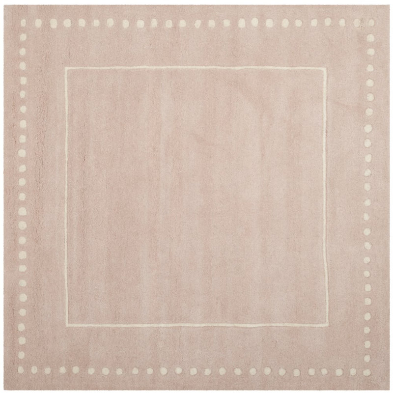 Cruz Hand Tufted Wool Solid Color Rug, Square 3'