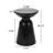 Outdoor Metal End Table -Large-324582162