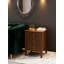 Table de chevet cannelée à 3 tiroirs, table de chevet moderne de style Mid-Century avec beaucoup de rangement, table d'appoint en bois robuste pour la chambre à coucher et le salon