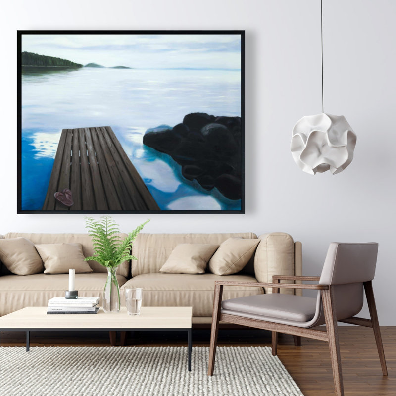 Evening On The Dock Print On Canvas