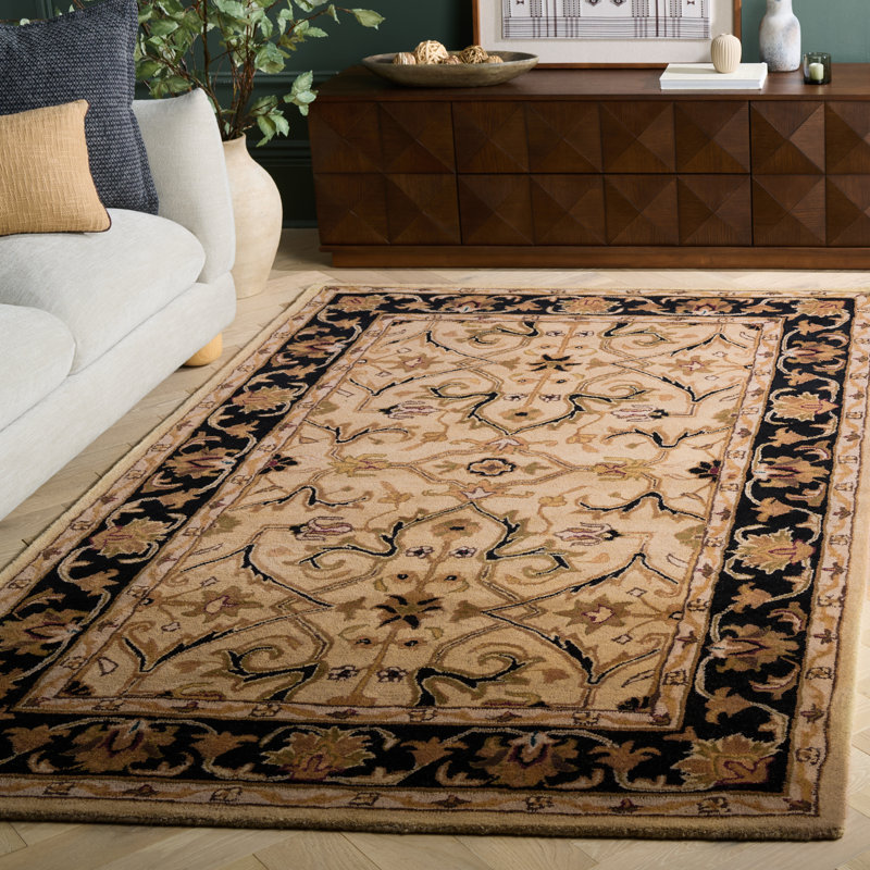 Tapis oriental en laine touffeté à la main Balthrop, Rectangle 5 pi x 8 pi