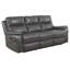 Canapé inclinable en cuir avec accoudoirs coussinés de 81,88 po Faulks-28072313