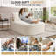 Chaise longue avec assise profonde et 2 coussins-831573161