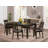 5 Piece Kitchen Table Set for 4 Includes a Rectangle Dining Room Table with Butterfly Leaf and 4 Faux Leather Upholstered Chairs, 36x66 Inch, Cappuccino-20548996-127273673-131121764