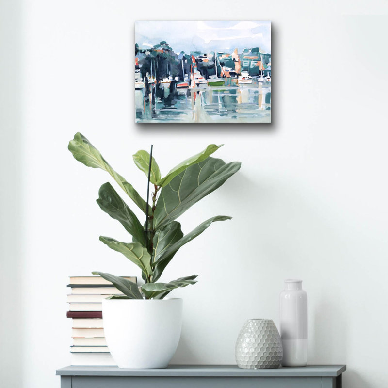 «Watercolor Bay 2» par Emma Scarvey, art mural en verre acrylique