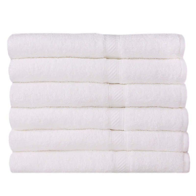Cotton Lightweight Bath Towel, White