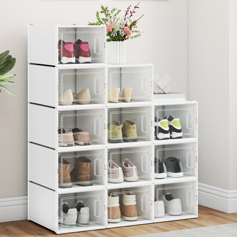12 Pair Stackable Shoe Storage Box