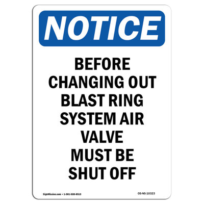 Before Changing out Blast Ring Sign