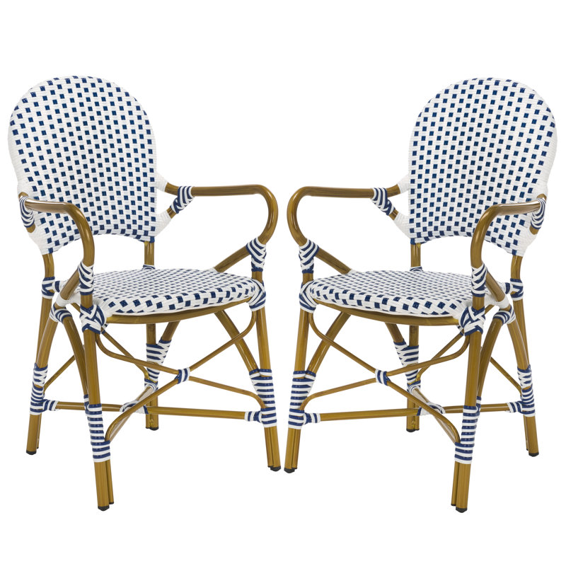 Charlbury Garden Chair, Blue/White