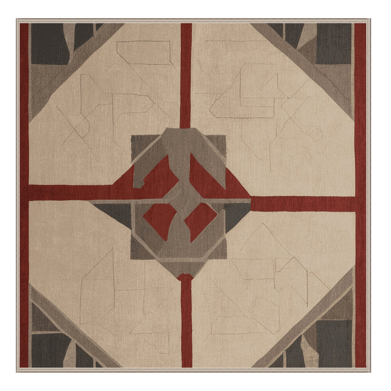 Mirrored Motion Rug, Square 3'