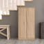 Multifunction Wardrobe With Two Doors With Six Shelves, White Color, Measurements 55 X 108 X 36 Cm-1608982352