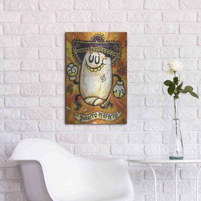 Luxe Metal Art 'Burrito Perfecto' By Jorge R. Guti " Burrito Perfecto " by Jorge R. Gutierrez