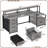 Joceleen 66.9'' W Computer Desk with 5 Drawer-1918672852