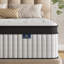 Très grand matelas hybride 12 po dans une boîte avec gel rafraîchissant et ressorts ensachés, support ferme moyen pour un meilleur sommeil-703242570-703242678