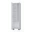 Armoire balai blanche avec tablettes de rangement