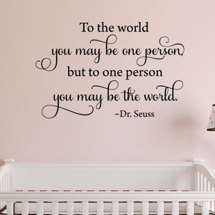 Décalcomanie murale "you is the world quotes™