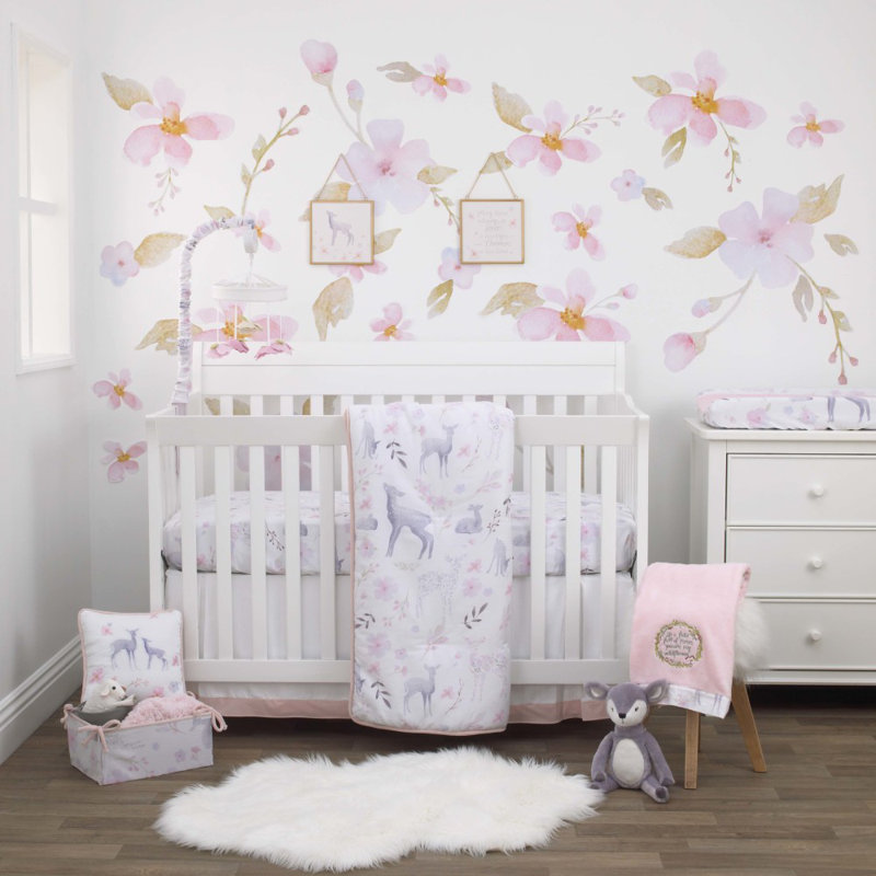 Ensemble de literie pour lit de bébé 4 pièces Deer