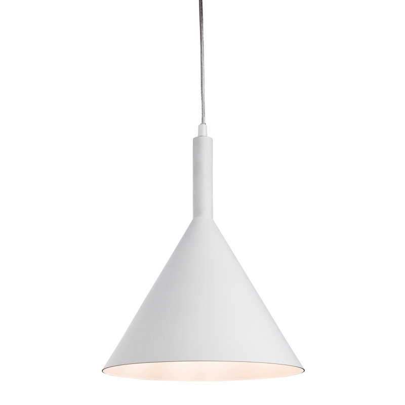 Pendants 1 - Light Cone Pendant, White with White Inside
