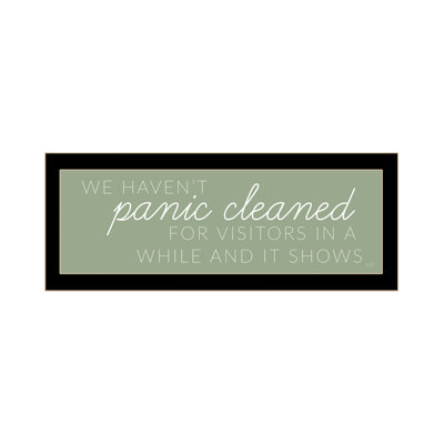 LUX314-Panic Cleaned by Lux + Me Designs, prêt à accrocher encadré