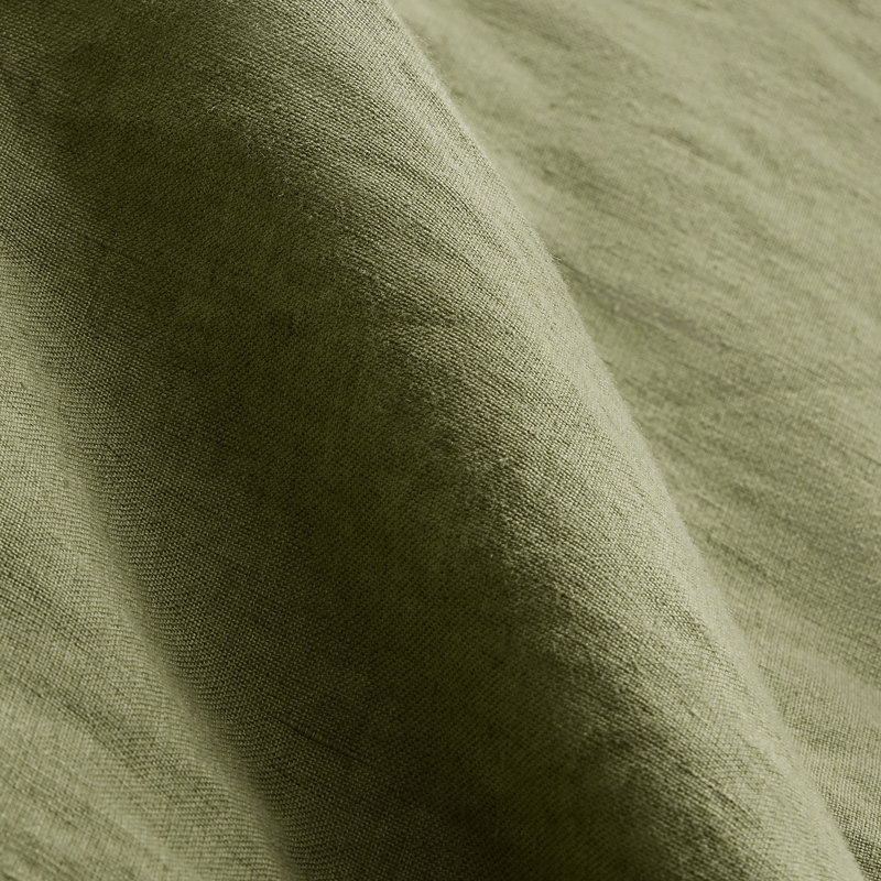 Stone Washed Duvet Cover, Queen Duvet Cover + 2 Queen Shams, Loden Green