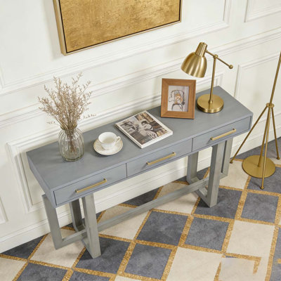 Elegant Console Table with Three Drawers