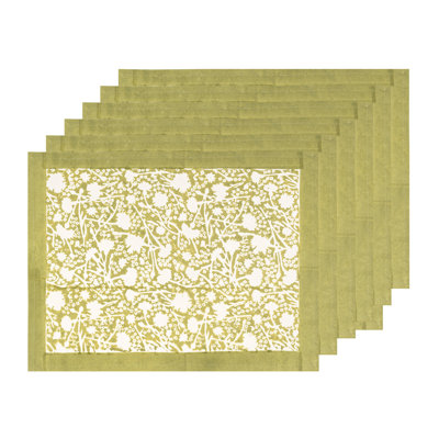 Meadows 100% Cotton Rectangle Placemats