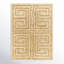 Anemone Geometric Wool Shag Rug-2087471074