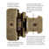 Hinge Double Demountable 1/2 Inch Overlay (20 Pack)