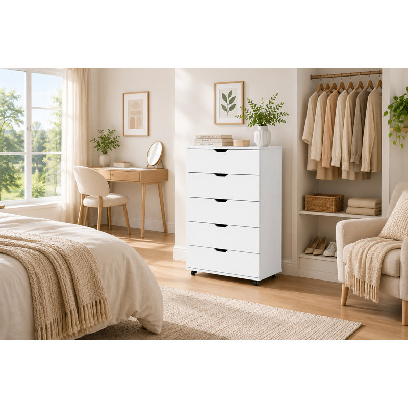 Commode 5 tiroirs 46,46 po H