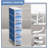 Sorbus Narrow Dresser with 5 Drawers - Vertical Slim Storage Chest of Drawers with Steel Frame, Wood Top & Easy Pull Fabric Bins for Small Spaces, Closets, Bedrooms, Bathrooms & Laundry, Tie Dye Blue-121335647