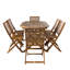 East Providence 6-Person Wooden Patio Dining Set