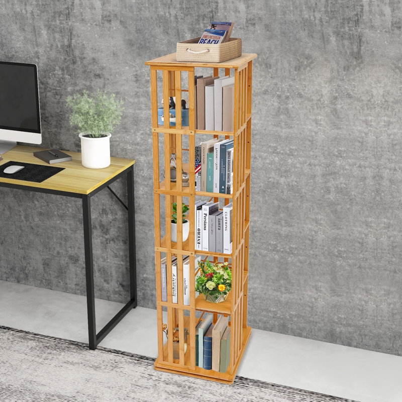 Présentoir à livres à 5 niveaux, Bois