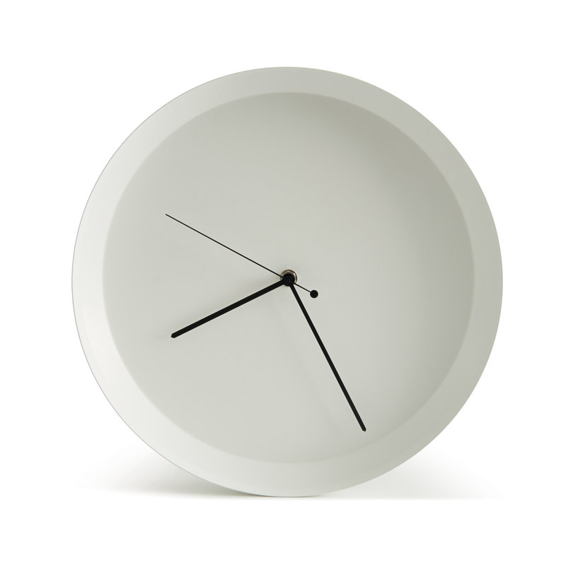 Metal Wall Clock, White