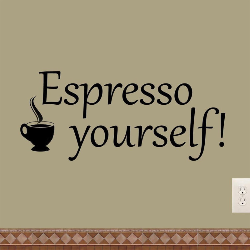Décalcomanie murale expresso Dore, 10 po x 22 po