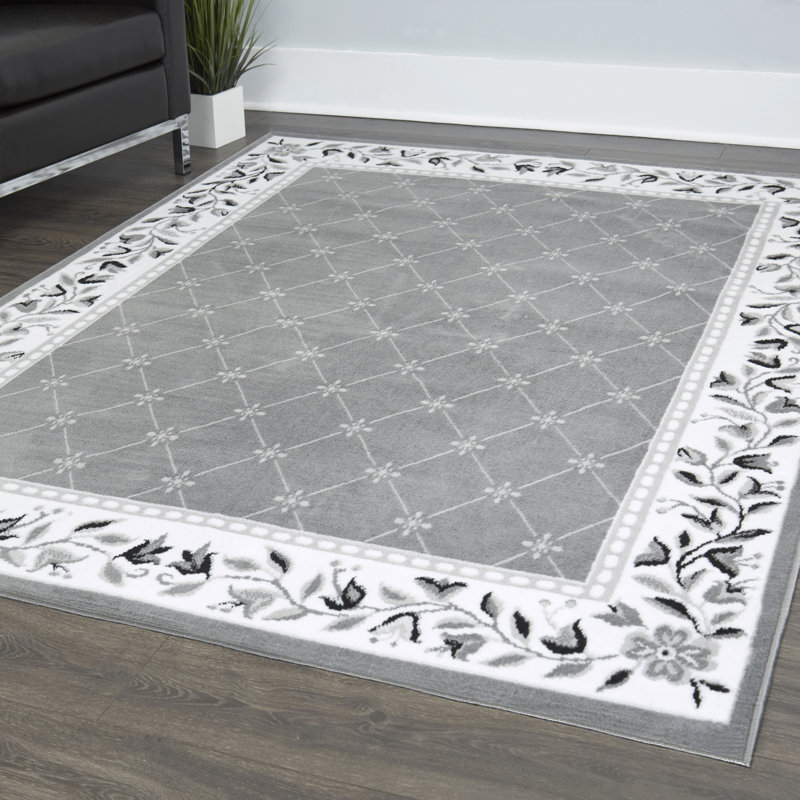 Modena Floral Indoor Rug, Rectangle 3'7" x 5'2"