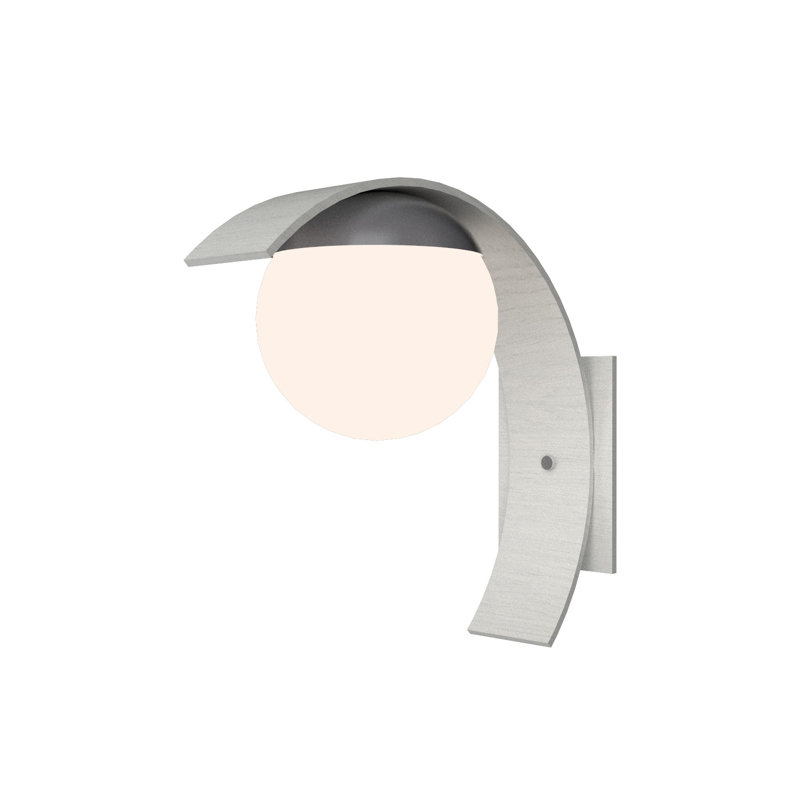 Sfera Manufactured Wood Armed Sconce, Organic White