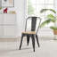 Chaise d'appoint empilable en métal Honora-1770996739