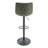 Maximilian Modern Adjustable Swivel Bar Stool – PU Leather Seat with Footrest & Iron Base – 360° Rotation, Counter & Bar Height Chair for Kitchen Island, Home Bar, Pub, Dining Room-2066115508