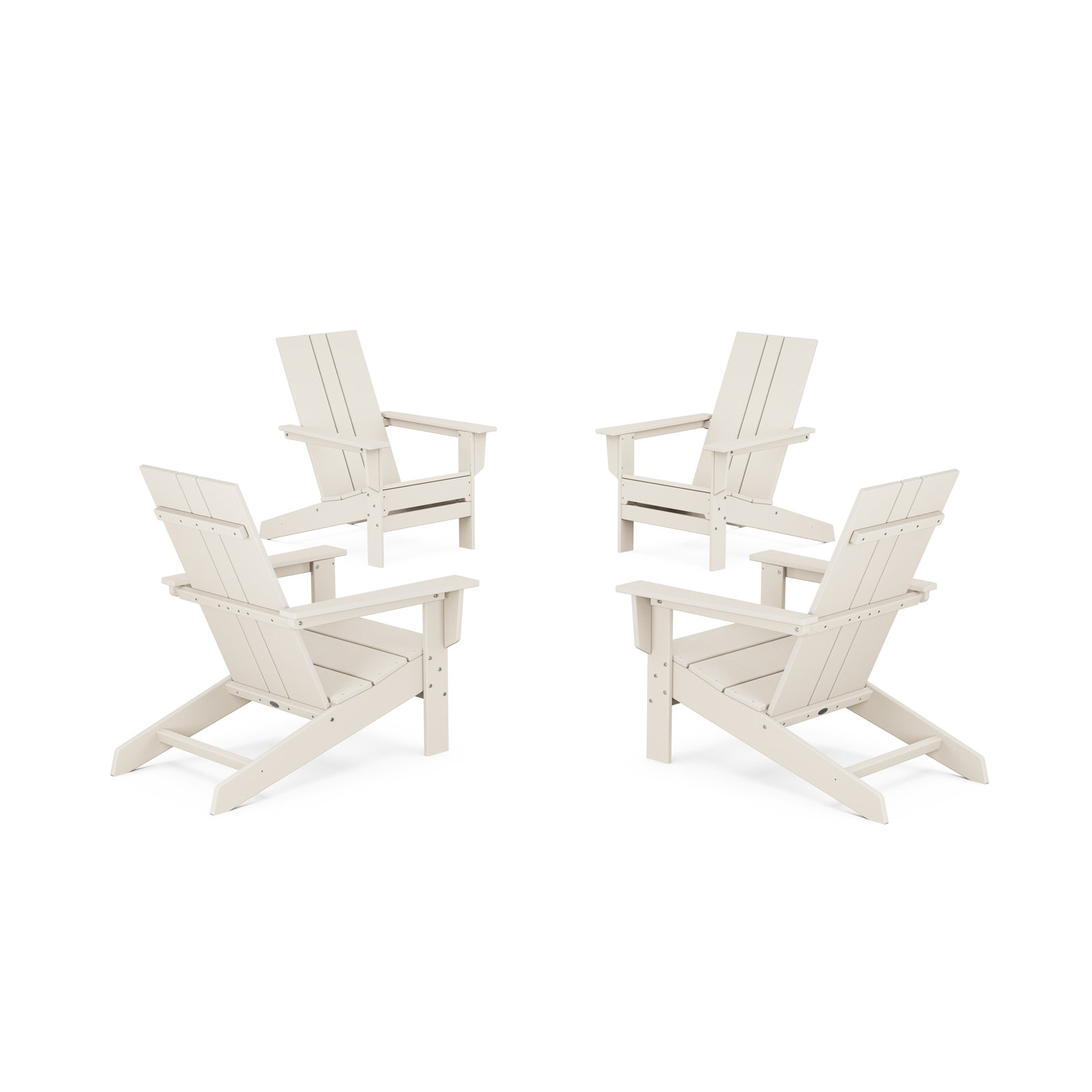 POLYWOOD® x AllModern Plastic Adirondack Chairs, Sand