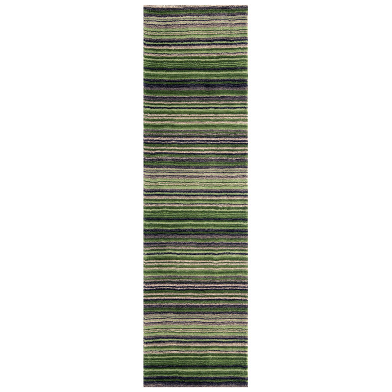 Tarren Striped Hand Woven Area Rug, Runner 60 x 230cm