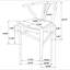 Chaise d'appoint en bois de noyer guinéen (ensemble de 2)-1870238459