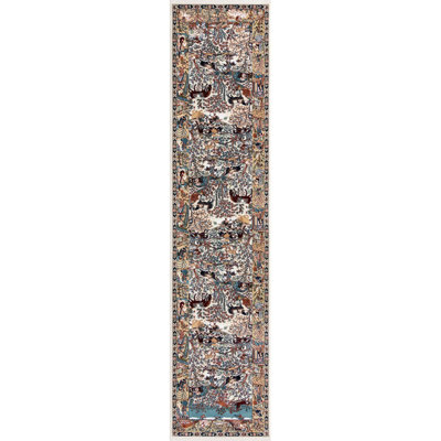 Tapis de style oriental multicolore Ledger