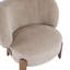 Chaises d'appoint confortables, cadre à oreilles moderne en bois de polyester pour la maison