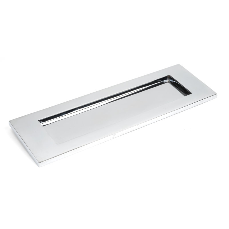 Letter Plate Door Accessory, Polished Chrome, 10.8cm H x 26.5cm W x 0.4cm D