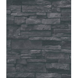 Bricks and More Collection Black Sandstone Splendour Wallpaper Roll