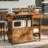 Rolling Kitchen Island Cart With Drop-leaf, Storage Solution with Wine Rack, Storage Cart for Kitchen, vintage Brown-957324273