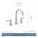 Moen Ronan Two-Handle Widespread Modern Bathroom Faucet, Valve Included
